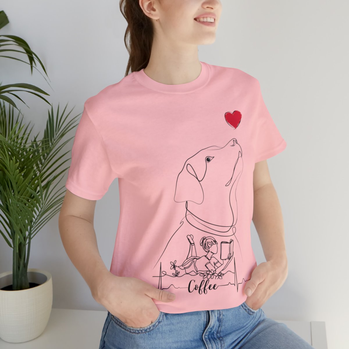 Just A Girl Who Loves Dogs, Books And Coffee Shirts