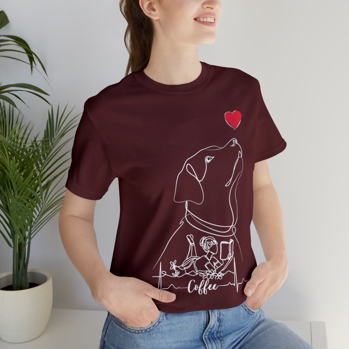 Just A Girl Who Loves Dogs, Books And Coffee Shirts