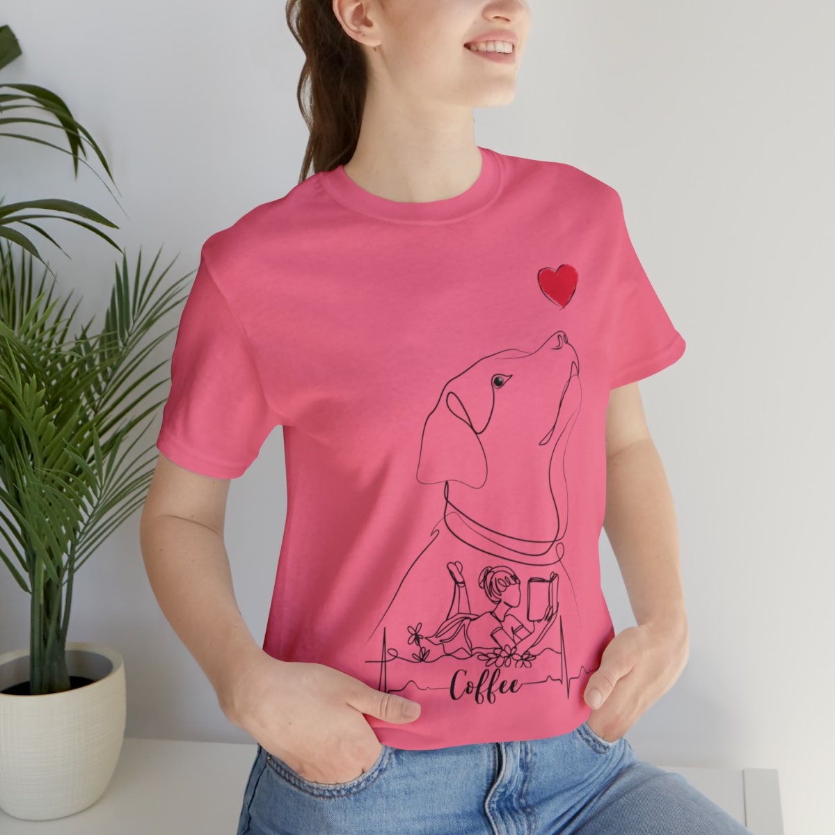 Just A Girl Who Loves Dogs, Books And Coffee Shirts