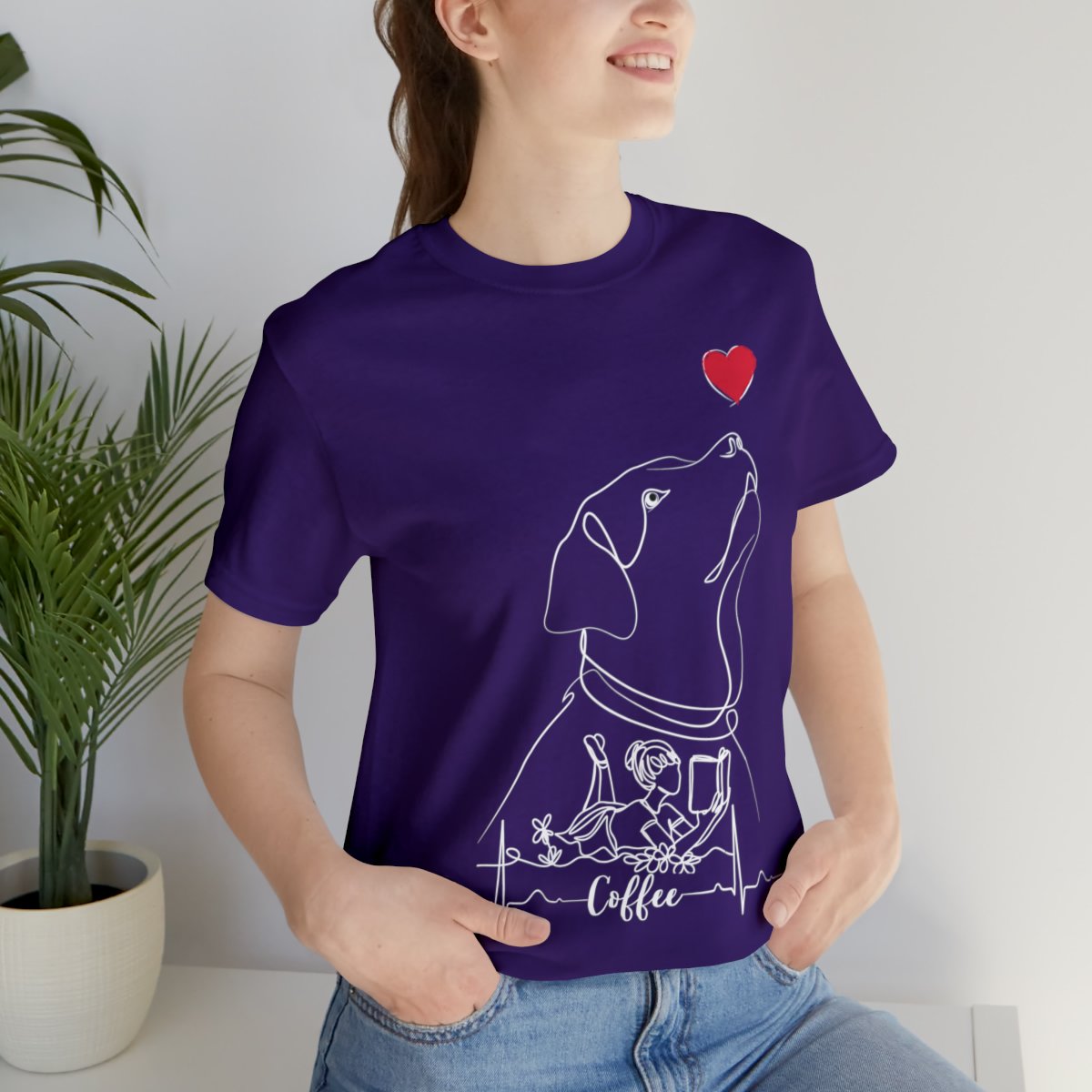 Just A Girl Who Loves Dogs, Books And Coffee Shirts