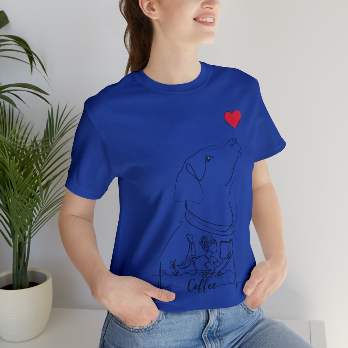 Just A Girl Who Loves Dogs, Books And Coffee Shirts