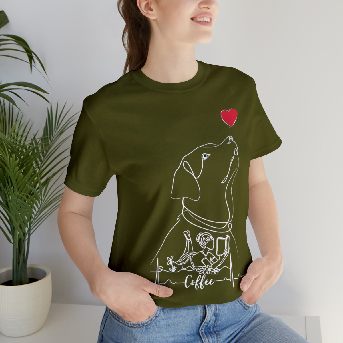 Just A Girl Who Loves Dogs, Books And Coffee Shirts