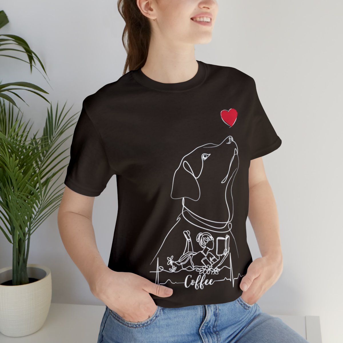 Just A Girl Who Loves Dogs, Books And Coffee Shirts