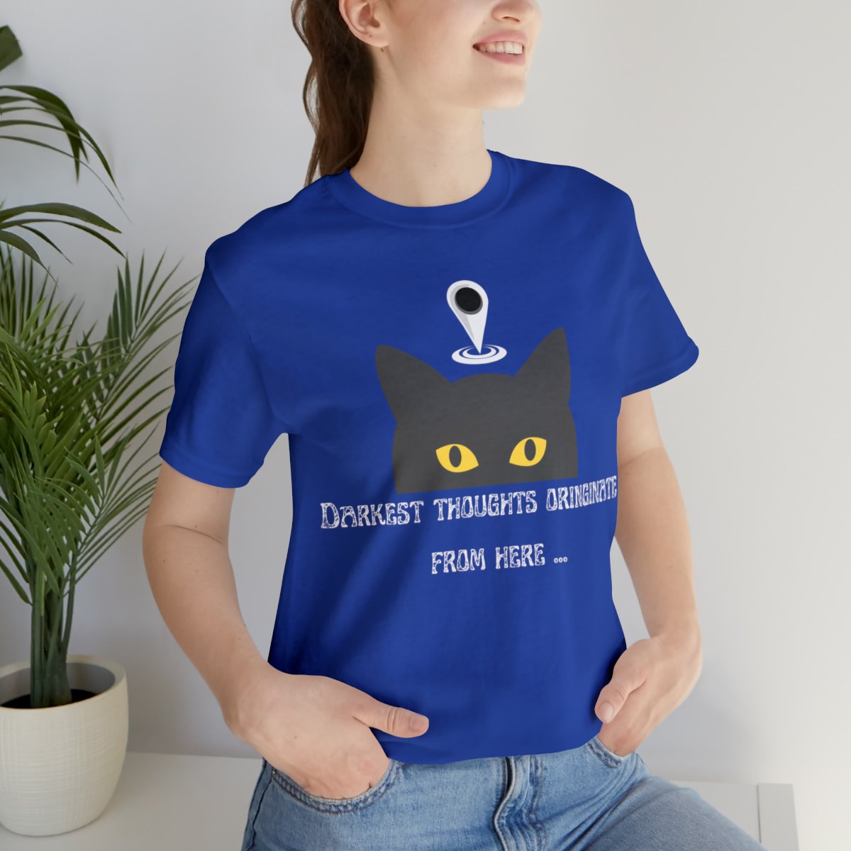 Darkest Thoughts Originate From Here Naughty Cat Shirts