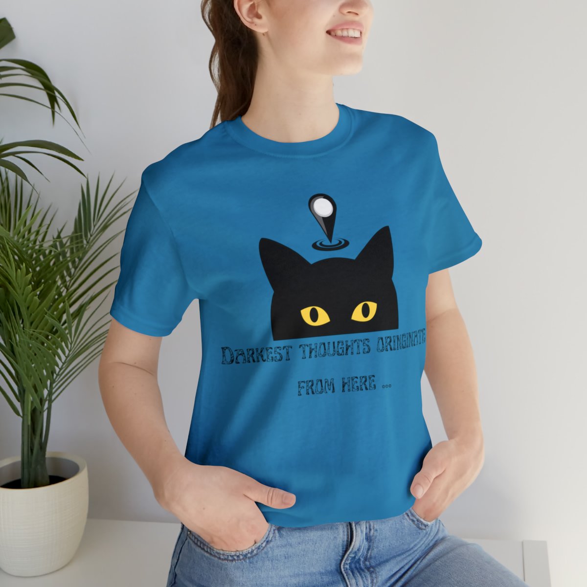 Darkest Thoughts Originate From Here Naughty Cat Shirts