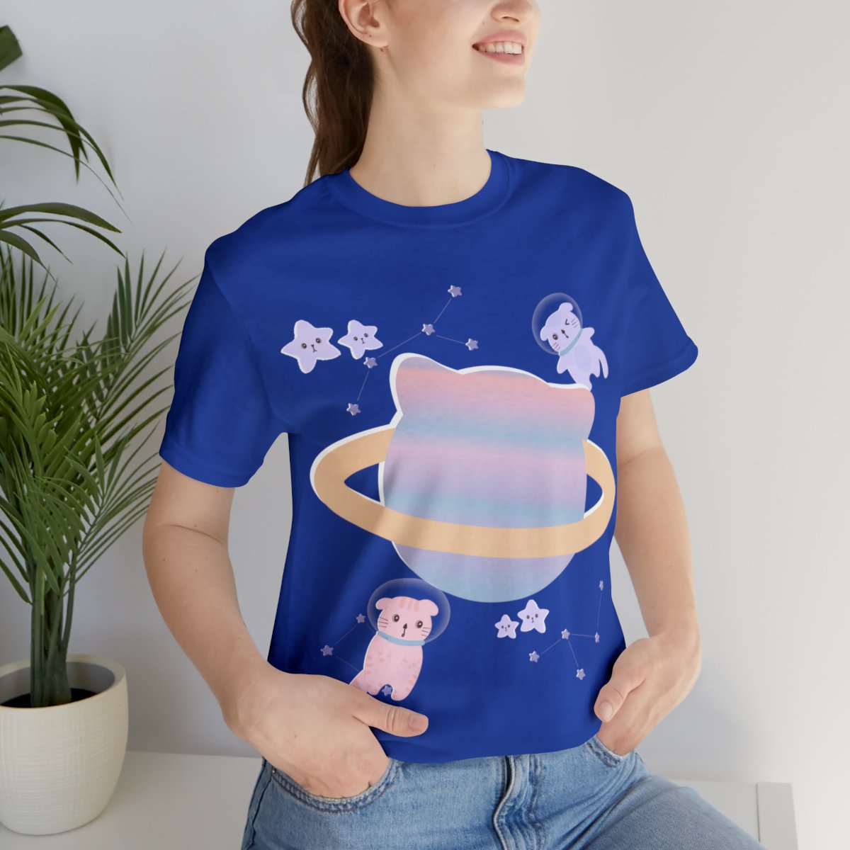 Space Cats Space Walk In Purple Universe Shirts