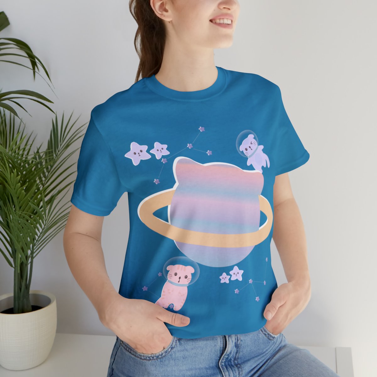 Space Cats Space Walk In Purple Universe Shirts