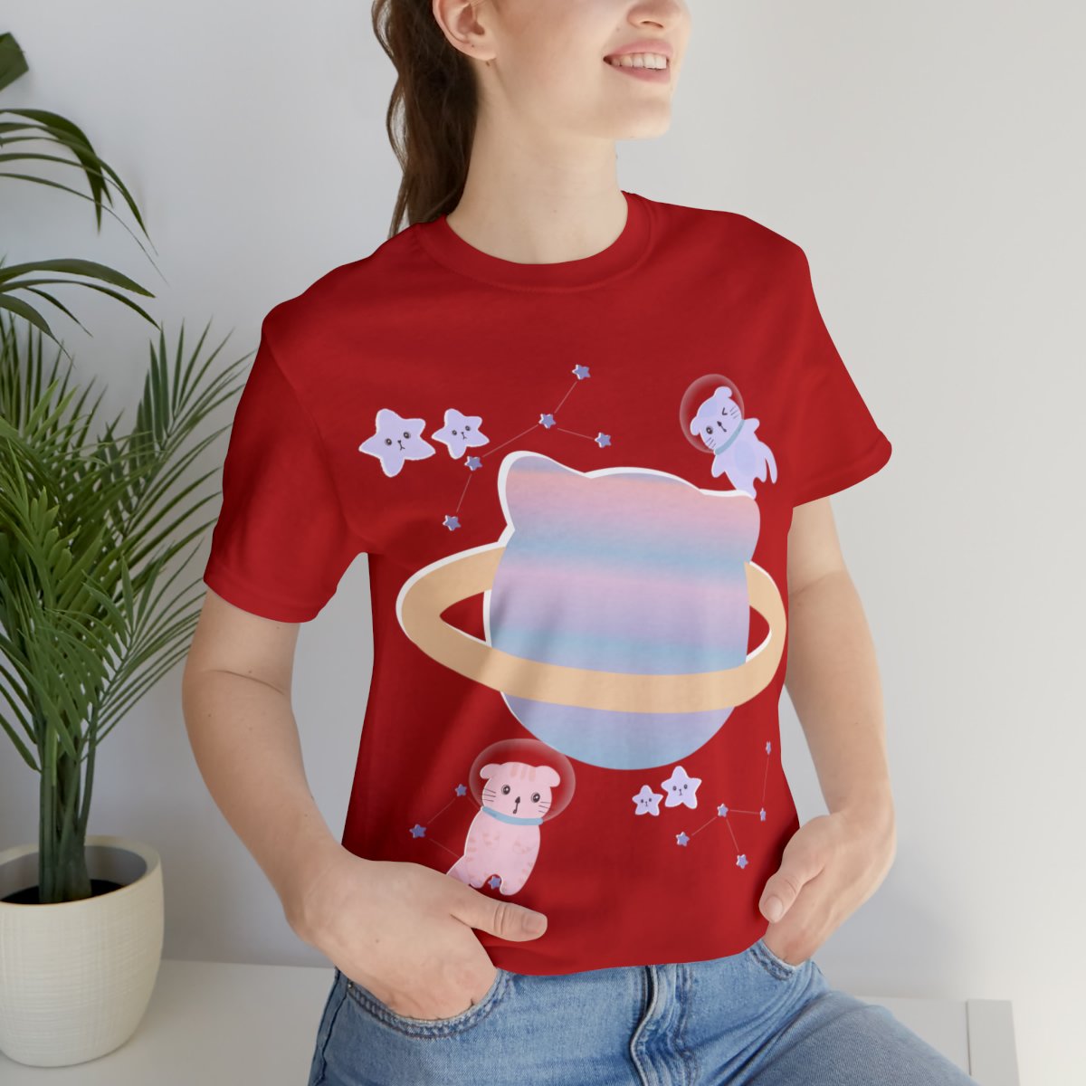 Space Cats Space Walk In Purple Universe Shirts