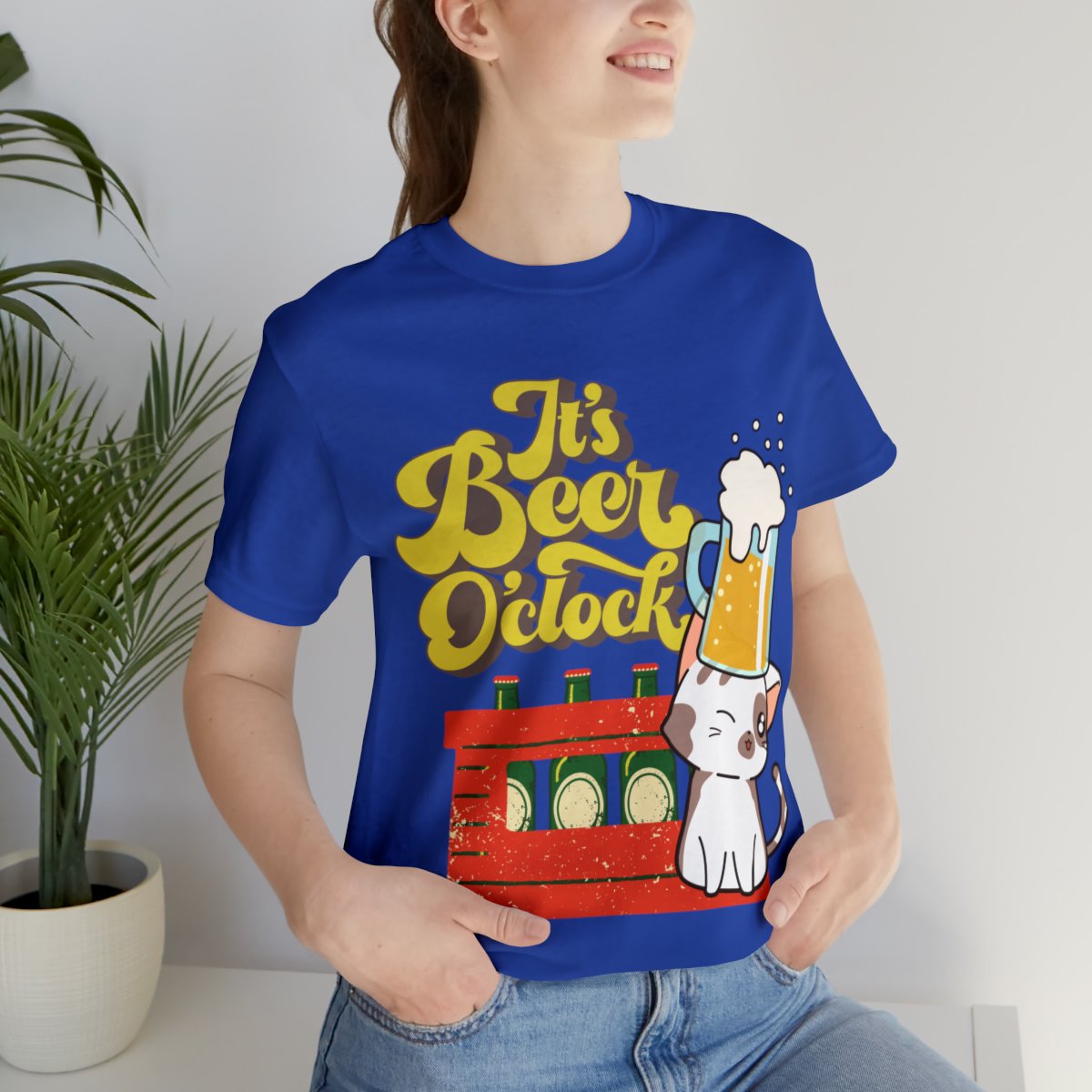 It's Beer O'clock Cat And Beer T-shirts