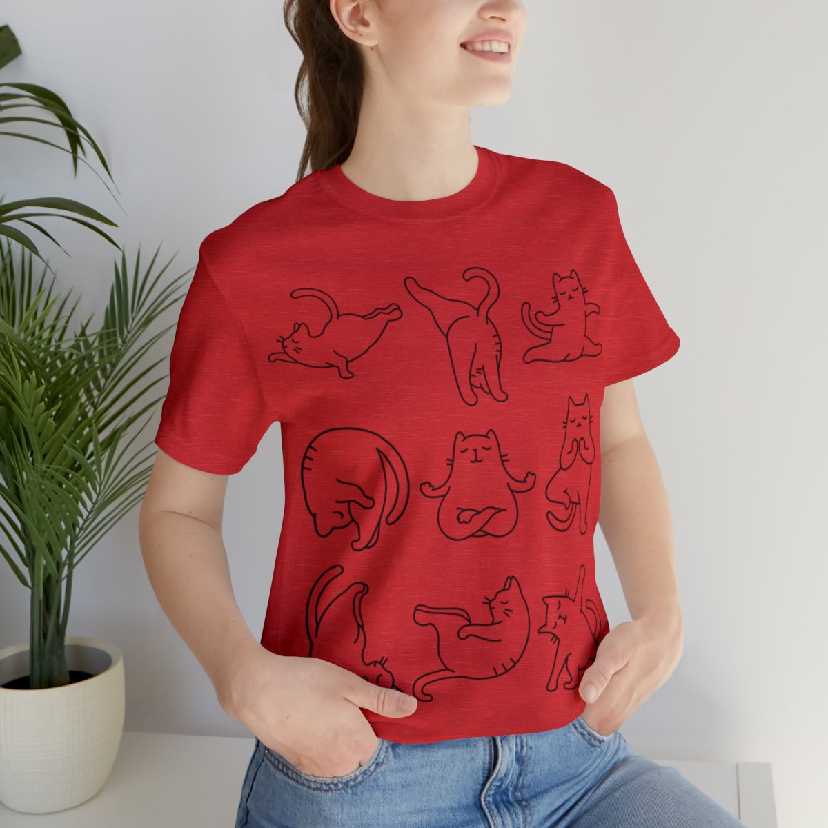 Chunky Cat Yoga Poses Shirts