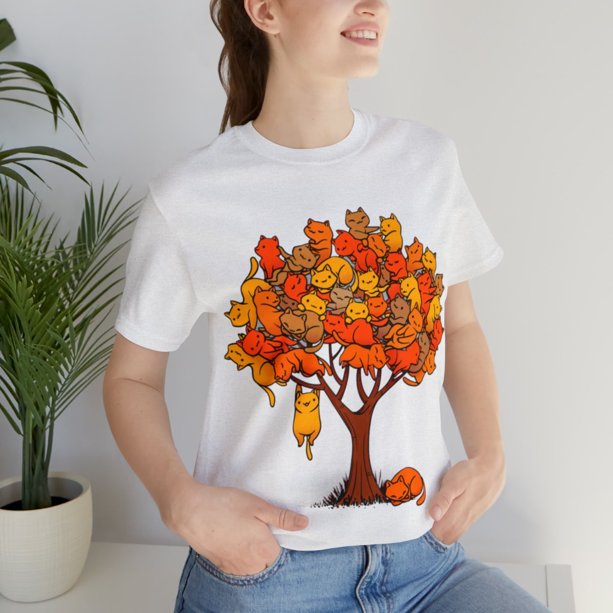 Tree of Cats Orange Cat Shirts