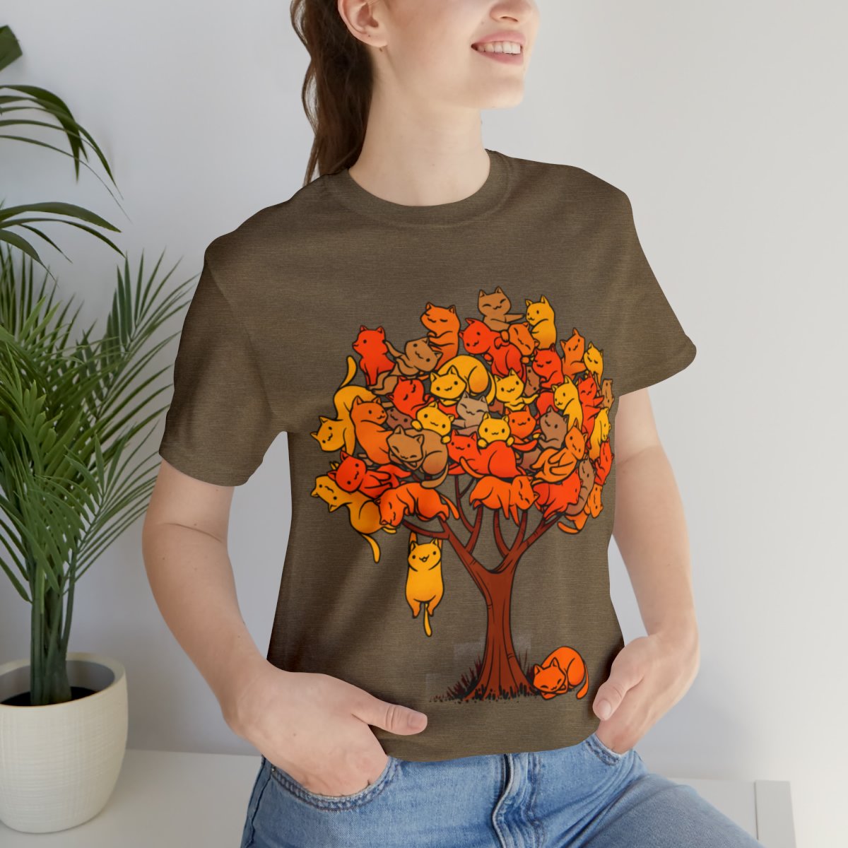 Tree of Cats Orange Cat Shirts