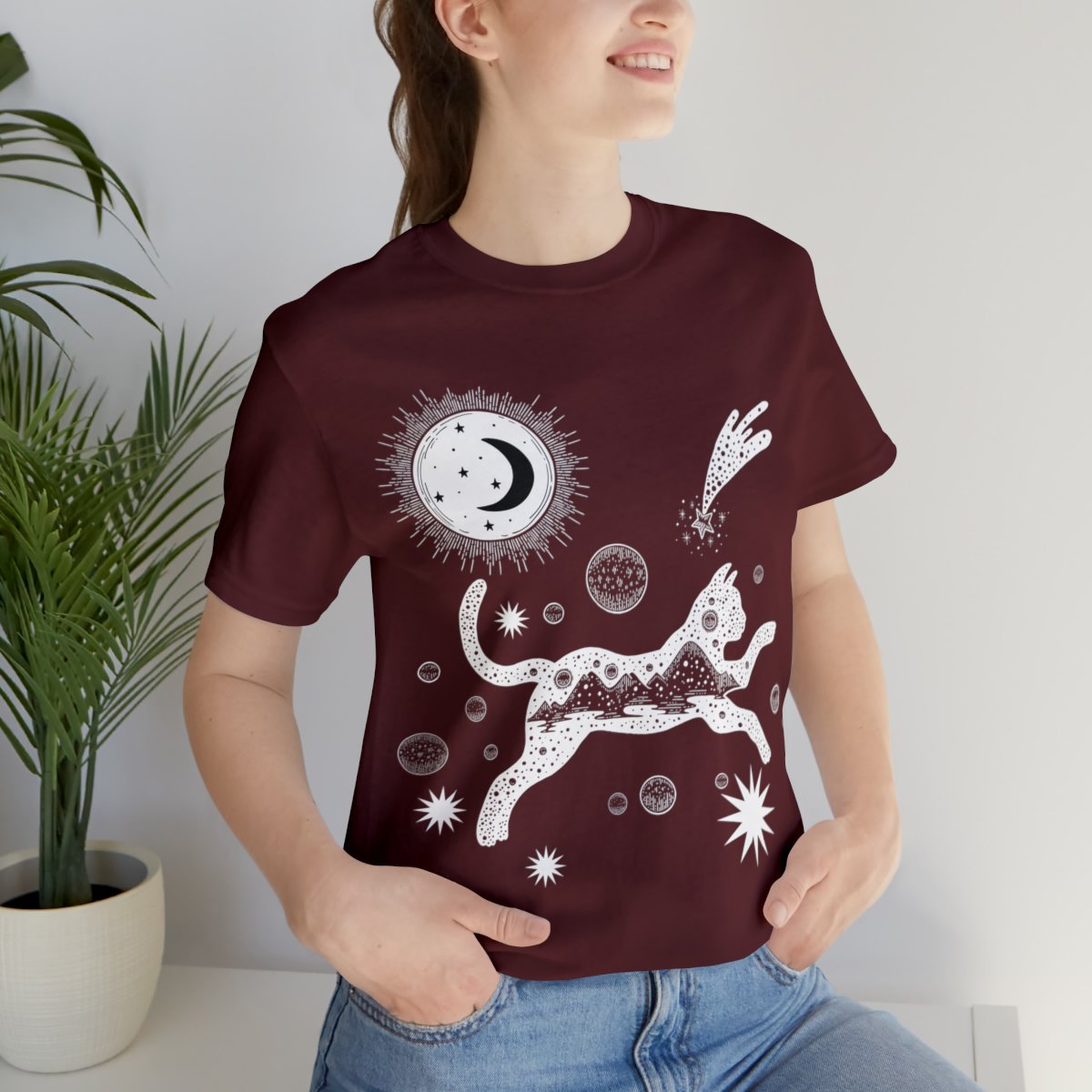 Cat Universe Sun And Moon Shirts