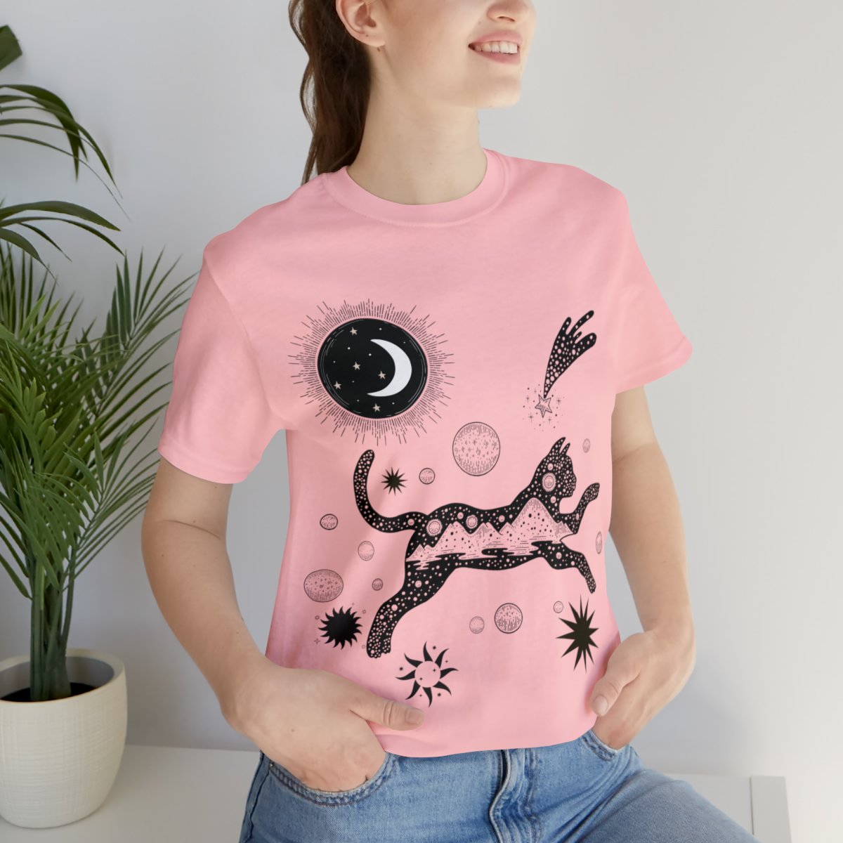Cat Universe Sun And Moon Shirts