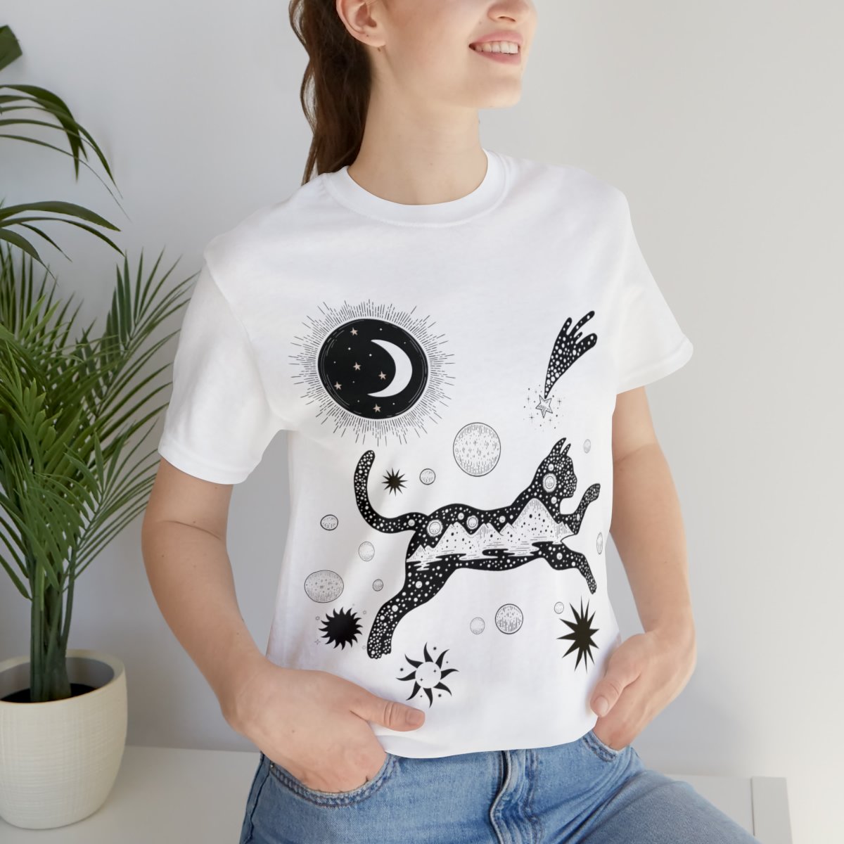 Cat Universe Sun And Moon Shirts