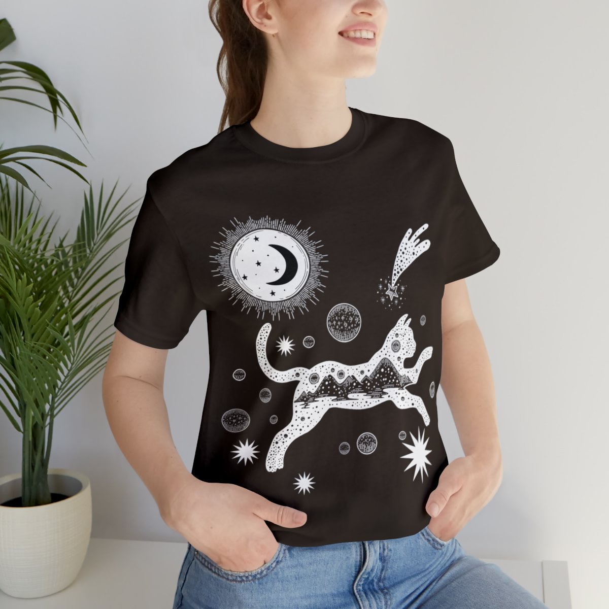 Cat Universe Sun And Moon Shirts