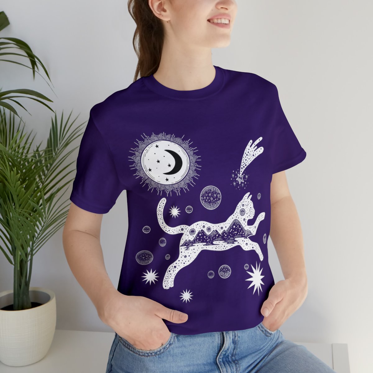 Cat Universe Sun And Moon Shirts