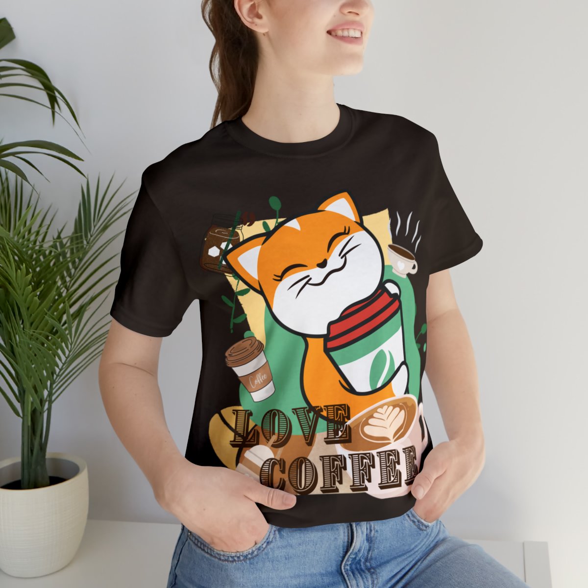 barrikade Ansættelse Dominerende Cute Cat Love Coffee T-shirt