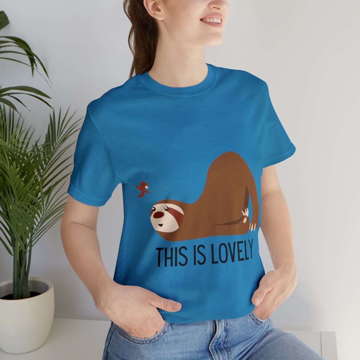 Cute Sloth And Butterfly Shirts