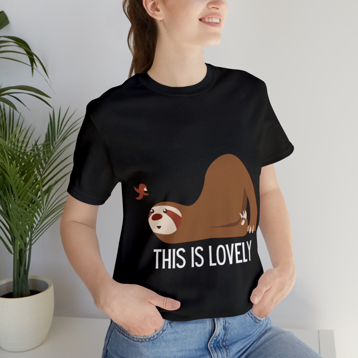 Cute Sloth And Butterfly Shirts