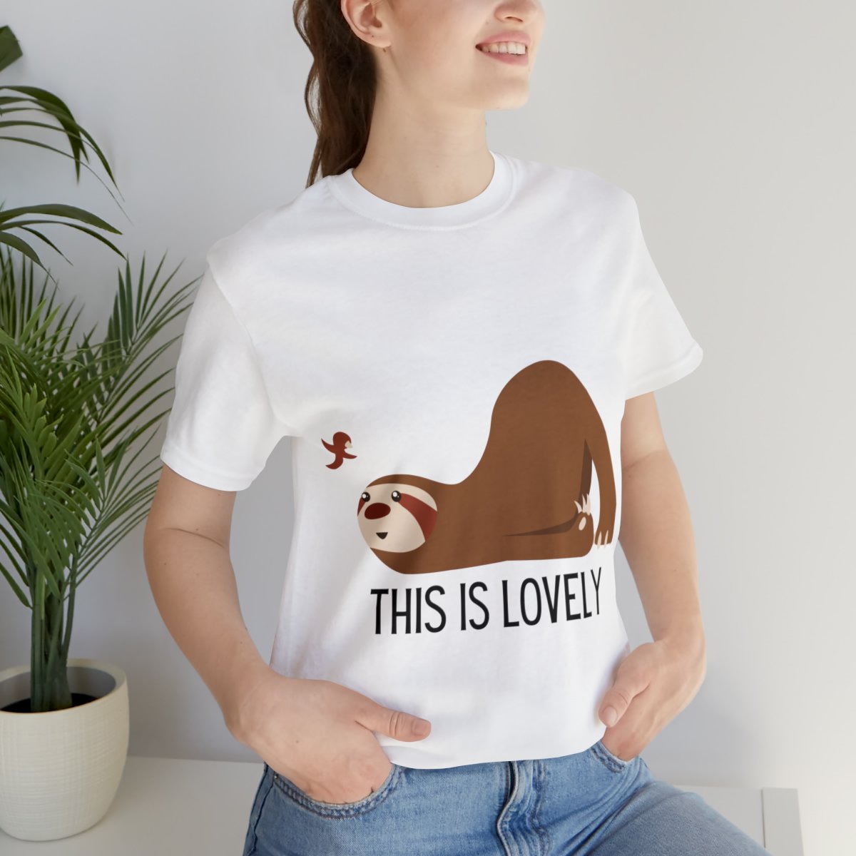 Cute Sloth And Butterfly Shirts