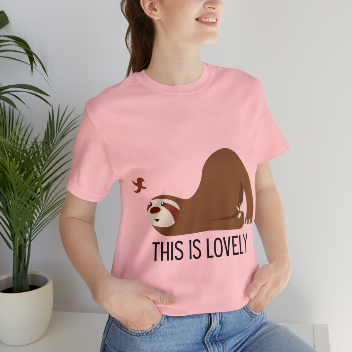 Cute Sloth And Butterfly Shirts
