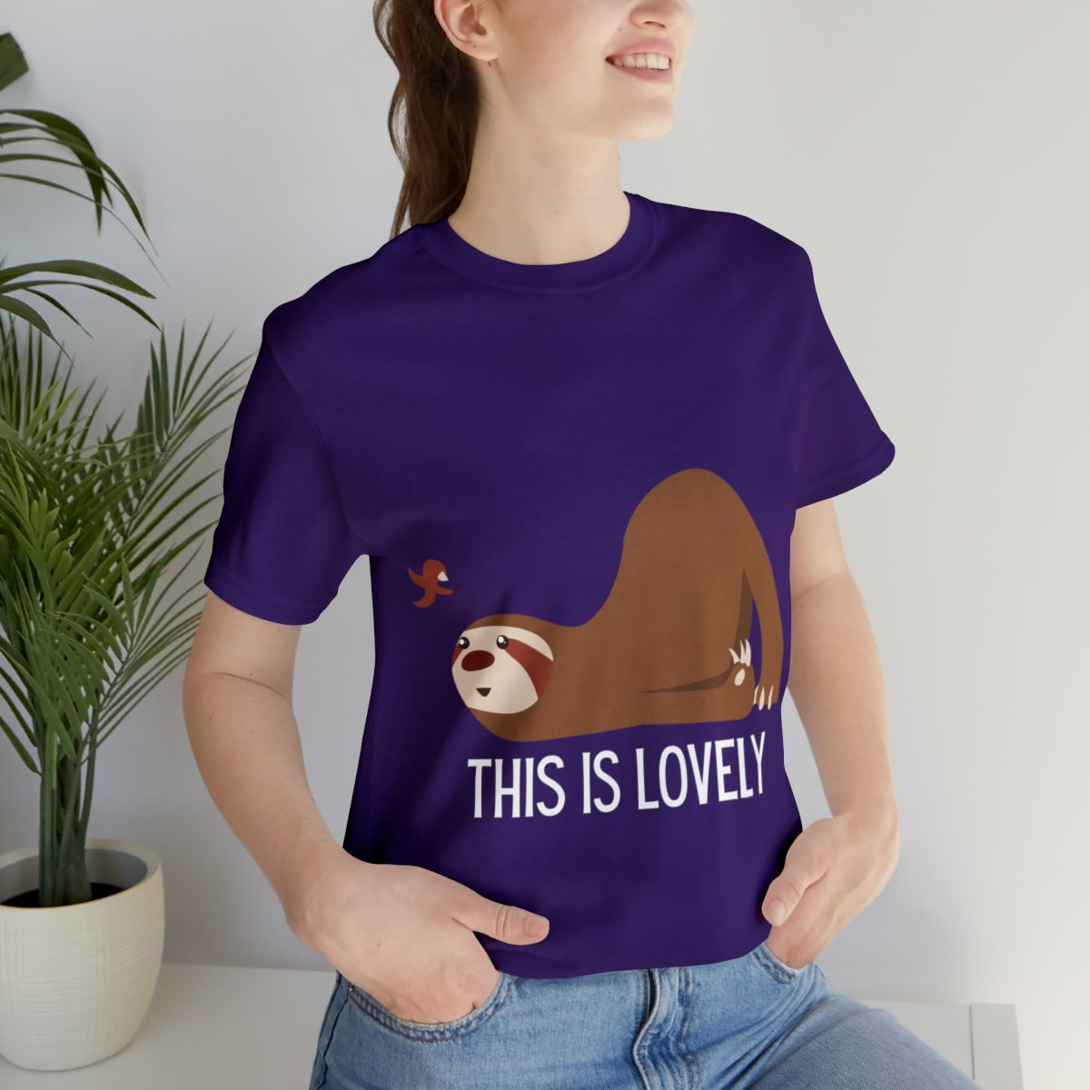 Cute Sloth And Butterfly Shirts