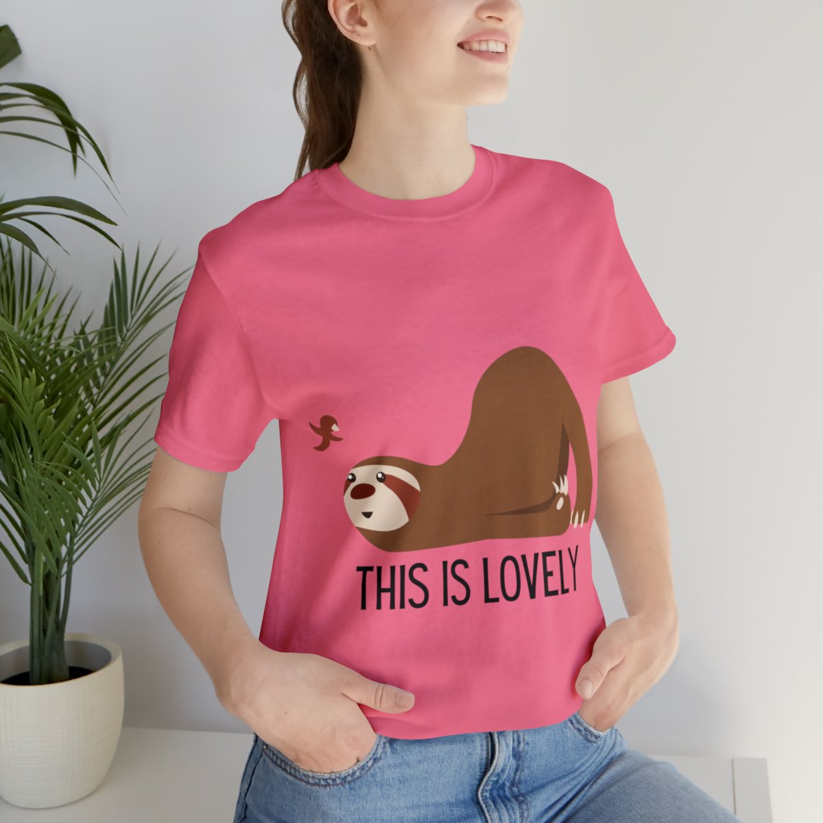 Cute Sloth And Butterfly Shirts