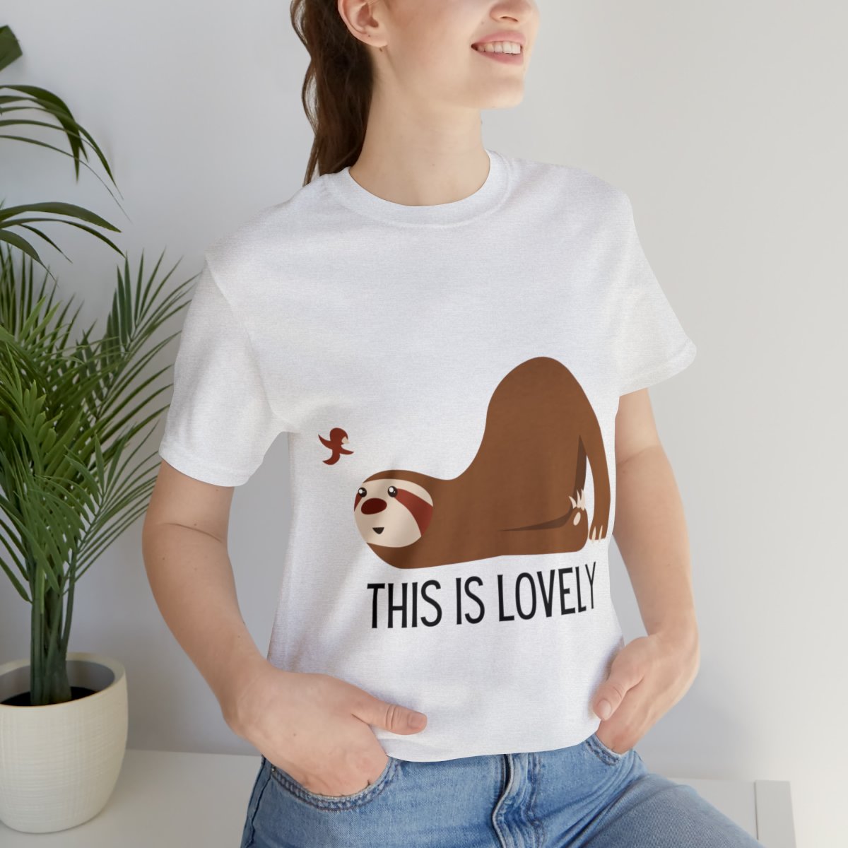 Cute Sloth And Butterfly Shirts