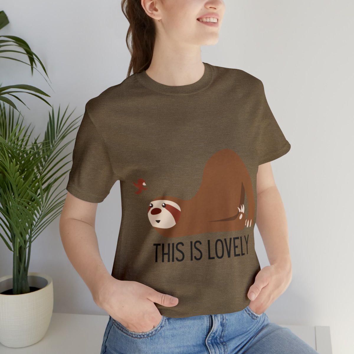 Cute Sloth And Butterfly Shirts