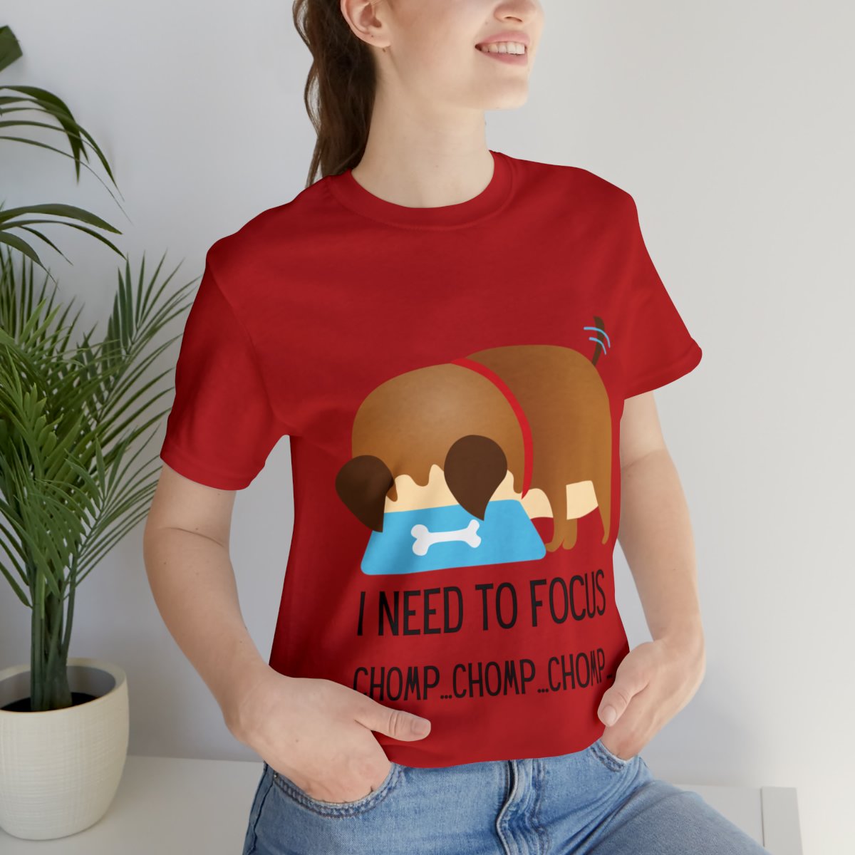 Chunky Dog Munching On Food Shirts