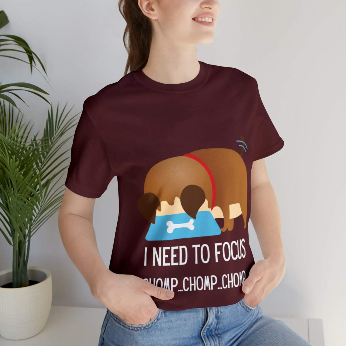 Chunky Dog Munching On Food Shirts
