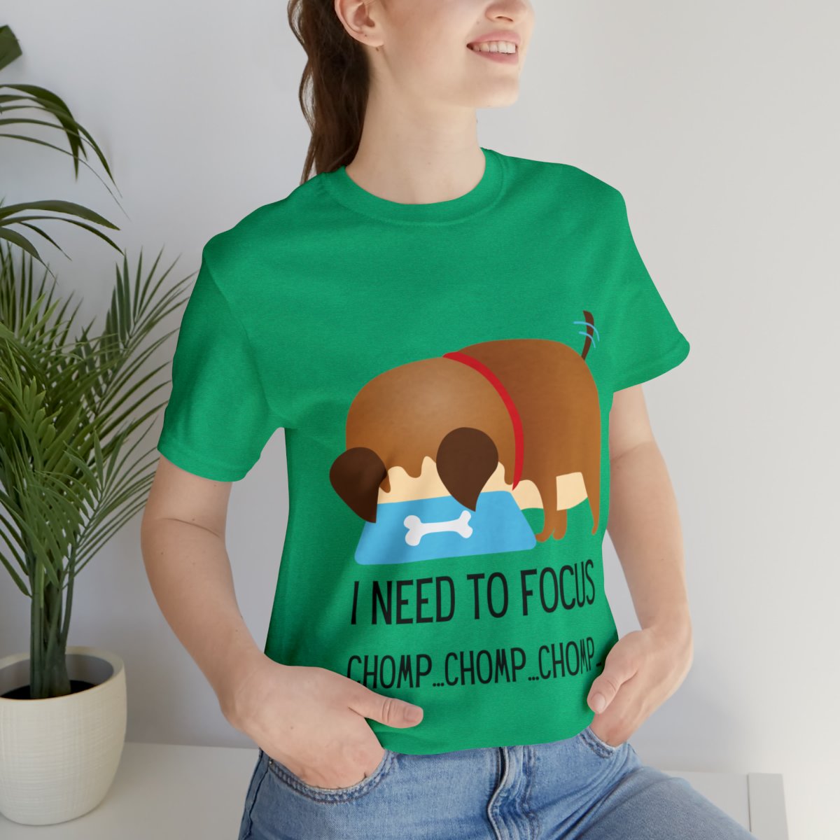 Chunky Dog Munching On Food Shirts