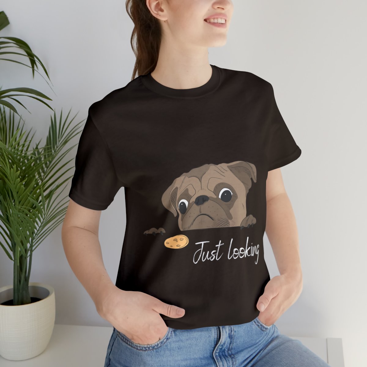 Just Looking Pug Staring At Cookie Shirts
