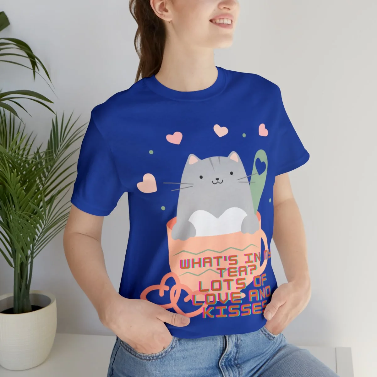 Cat Tea Cup Warm Heart T-shirt