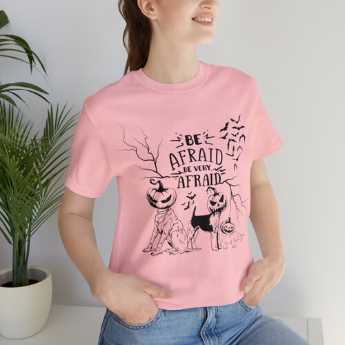 Halloween Be Afraid Pumpkin Faces T-shirts