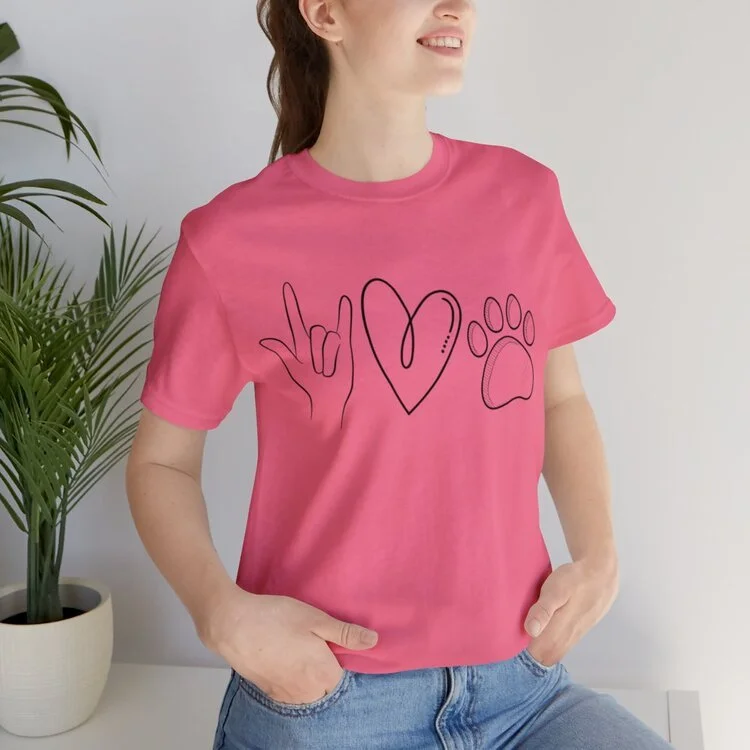 Love My Four Legged Friends Pet Parent Valentine's Day T-shirts