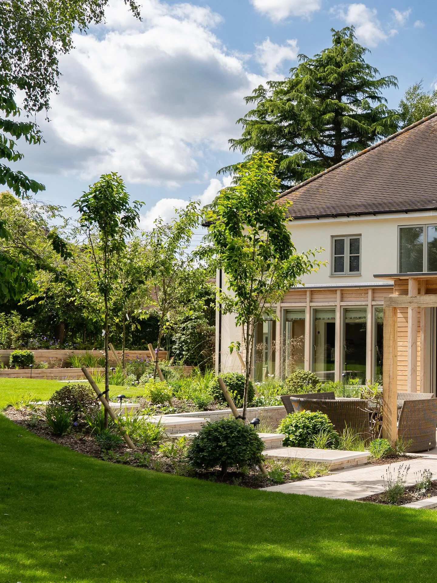 Some shots from the ground level at our recently finished project over at Saffron Walden. 

We&rsquo;re incredibly proud to show off this garden with months worth of work and superb craftsmanship from our team and the huge help from @lucyconochie 

A