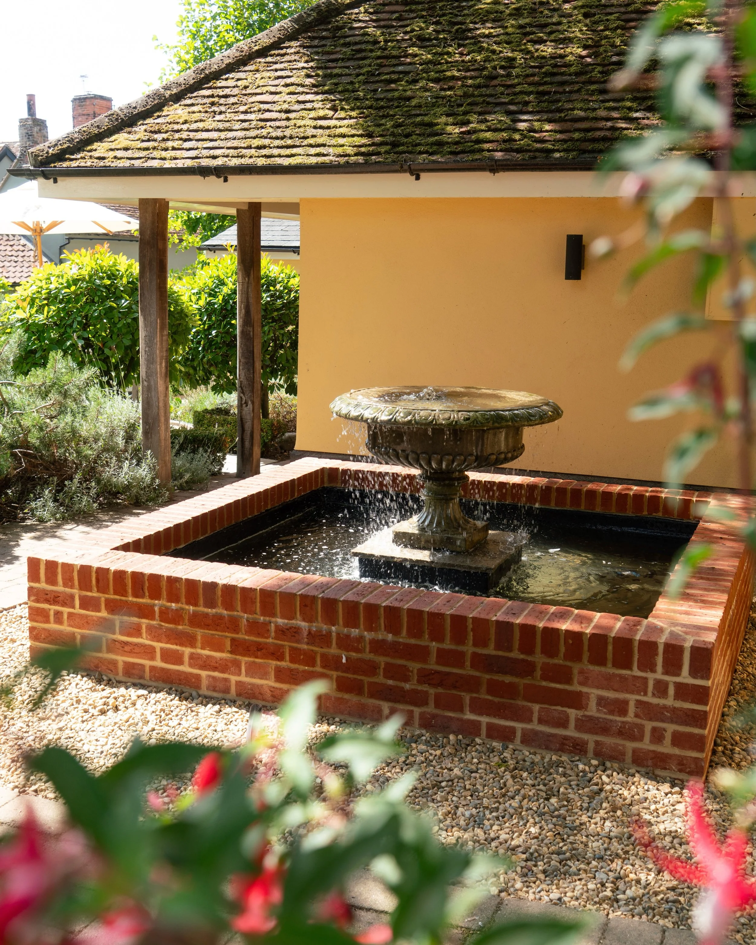 A new addition at The Bildeston Crown.

We&rsquo;ve repurposed a used antique planter to serve as the fountain itself, preserving a timeless look that&rsquo;s in keeping with the pub&rsquo;s identity.

A great project to be involved with, and another