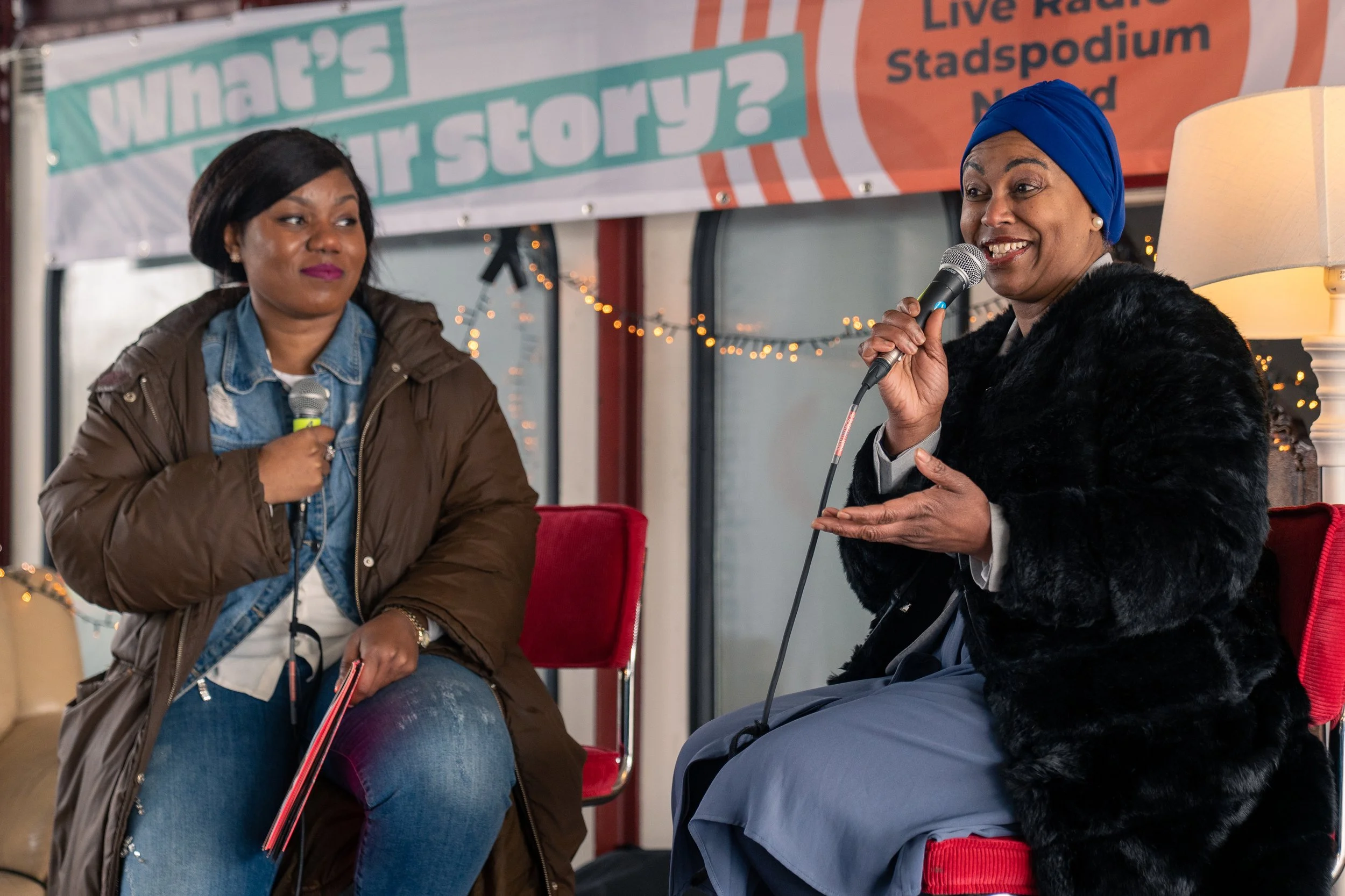 What’s your story? Live radio show Buikslotermeerplein