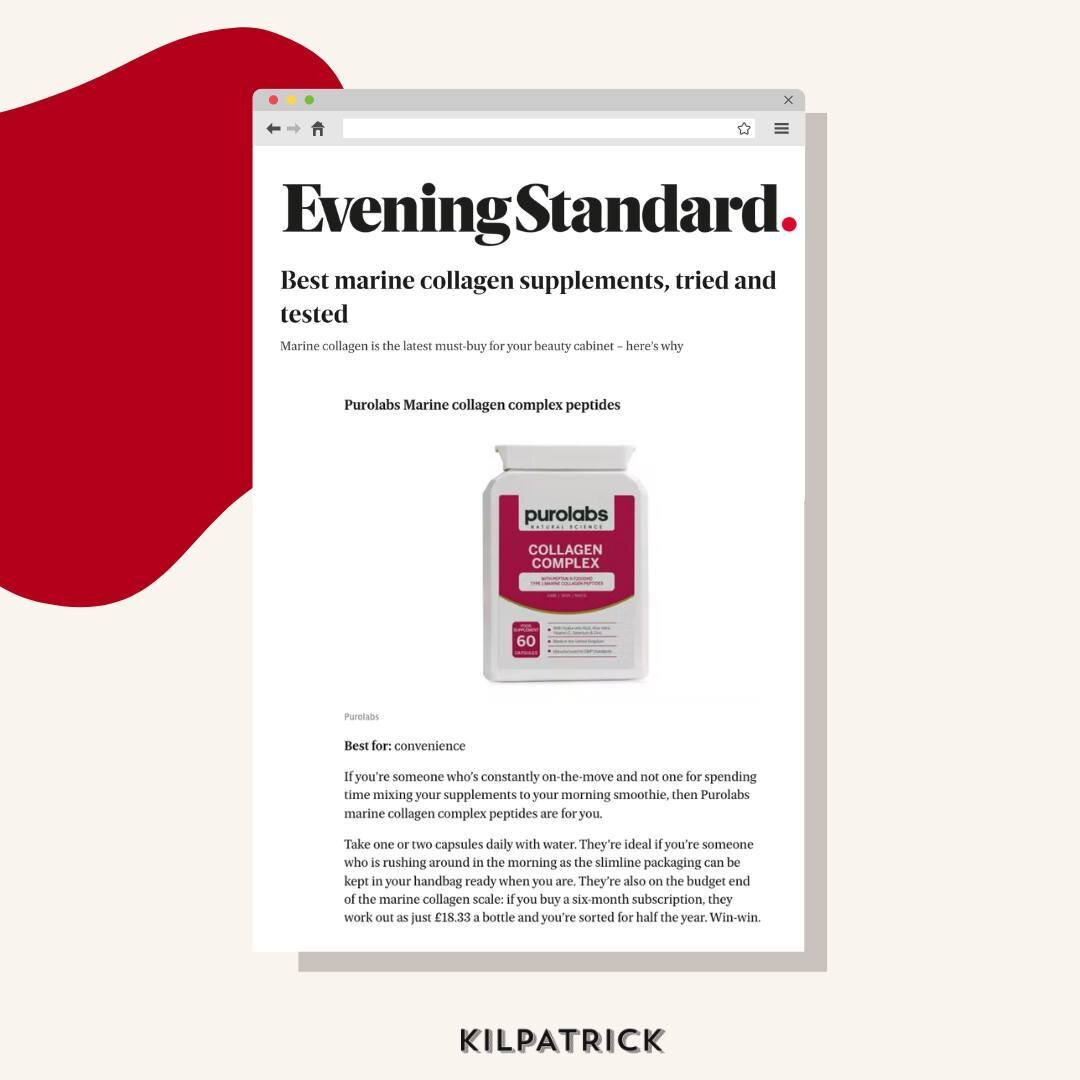 Thank you @evening.standard for featuring our client @purolabs! ⁠
⁠
If you'd like more info on Purolabs, please email the team at purolabs@wearekilpatrick.com 📧⁠
⁠
#WeAreKilpatrick #purolabs