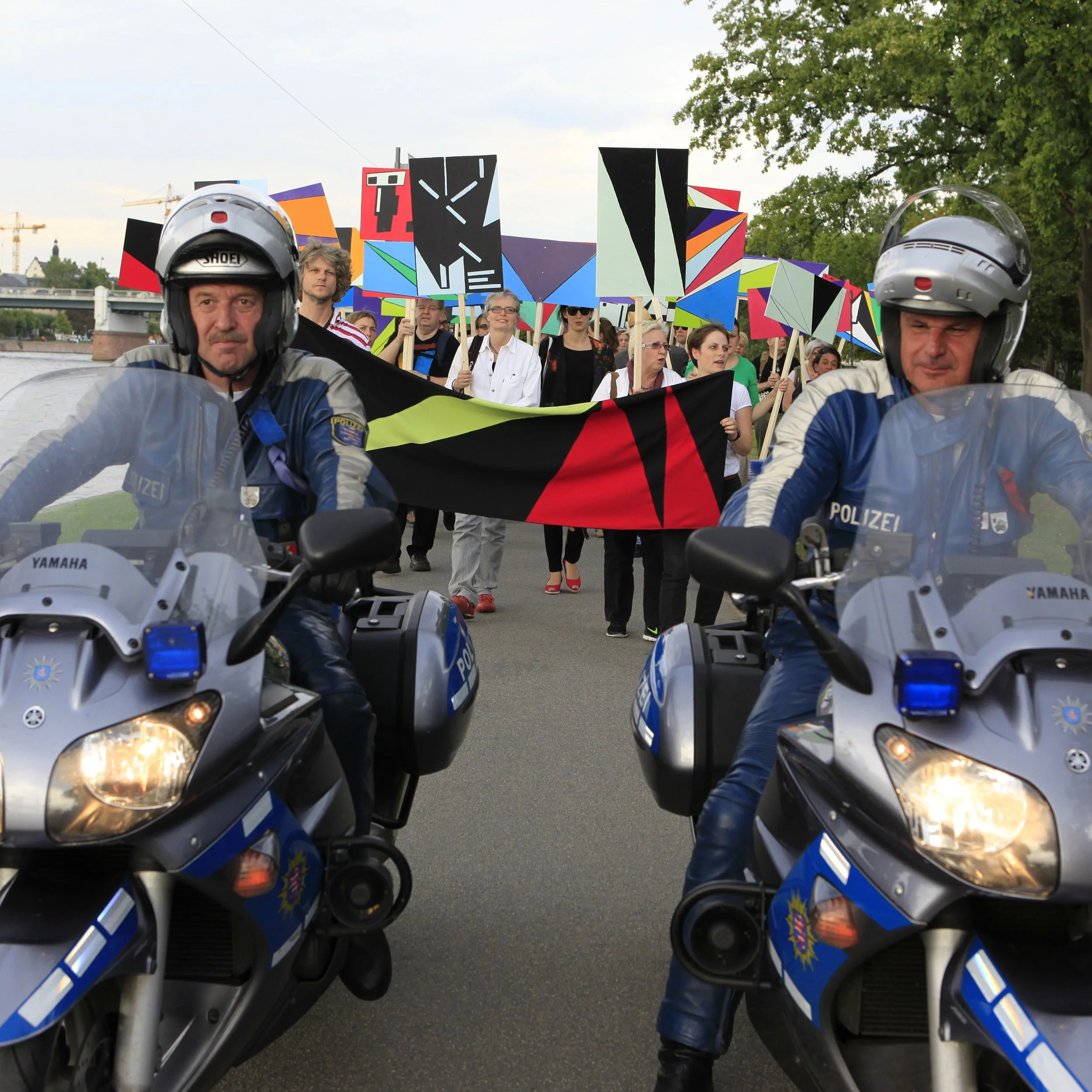 Demonstration August 16, Frankfurt