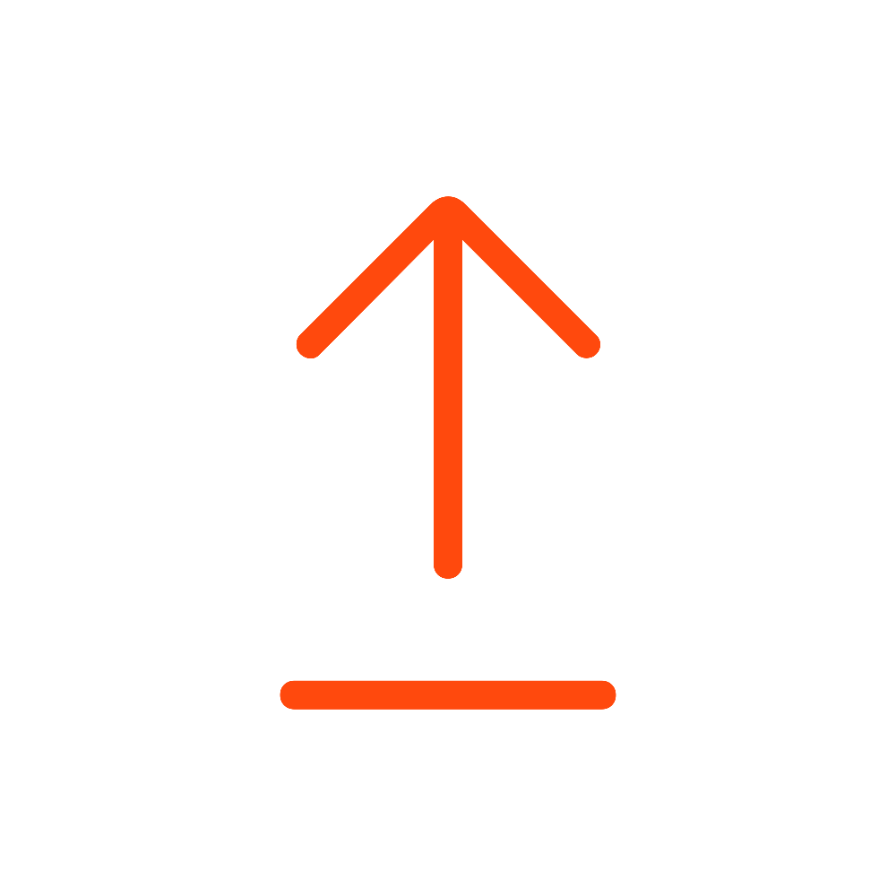 Icon with an upward pointing arrow, indicating upgrade.