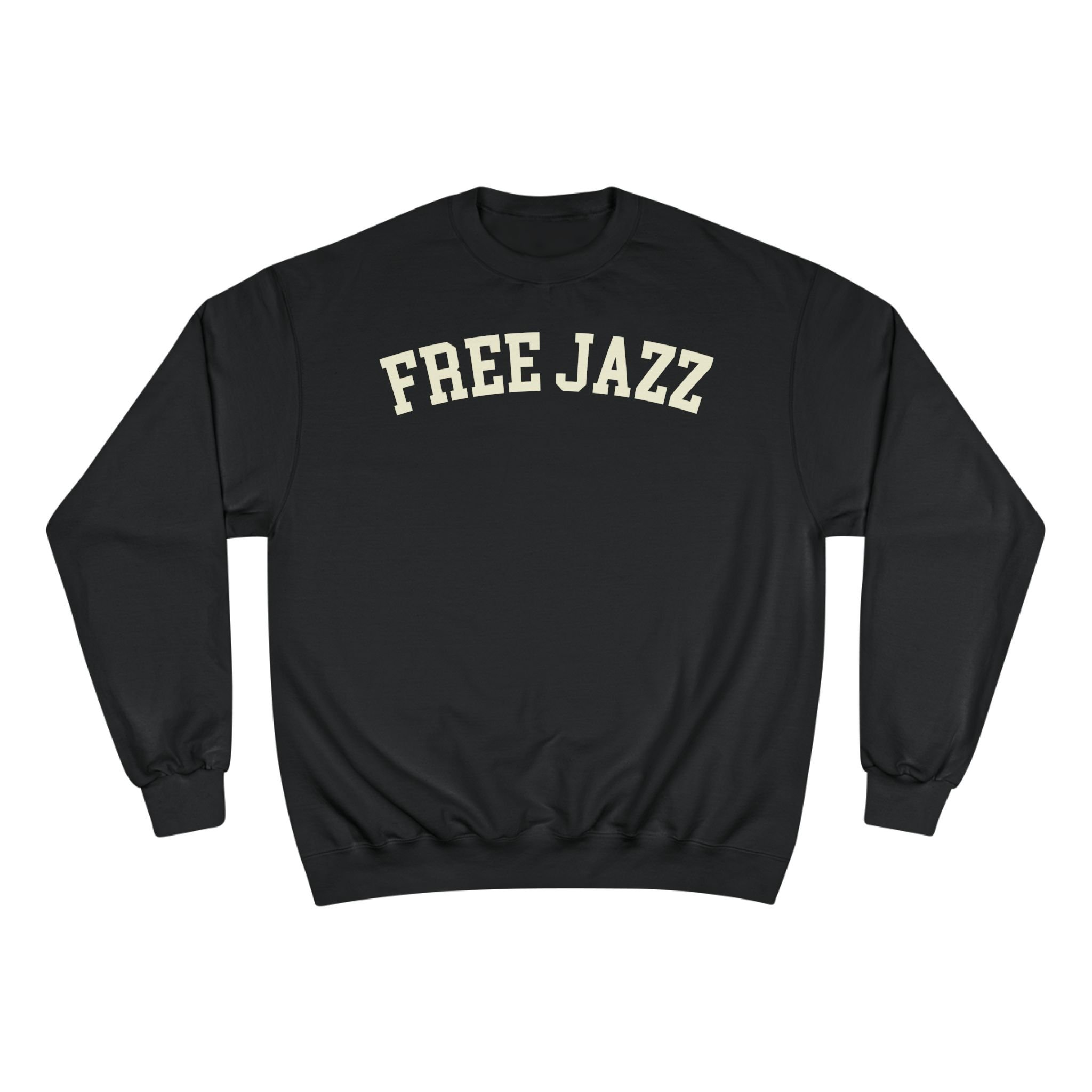 Navy Free Jazz crewneck sweatshirt.