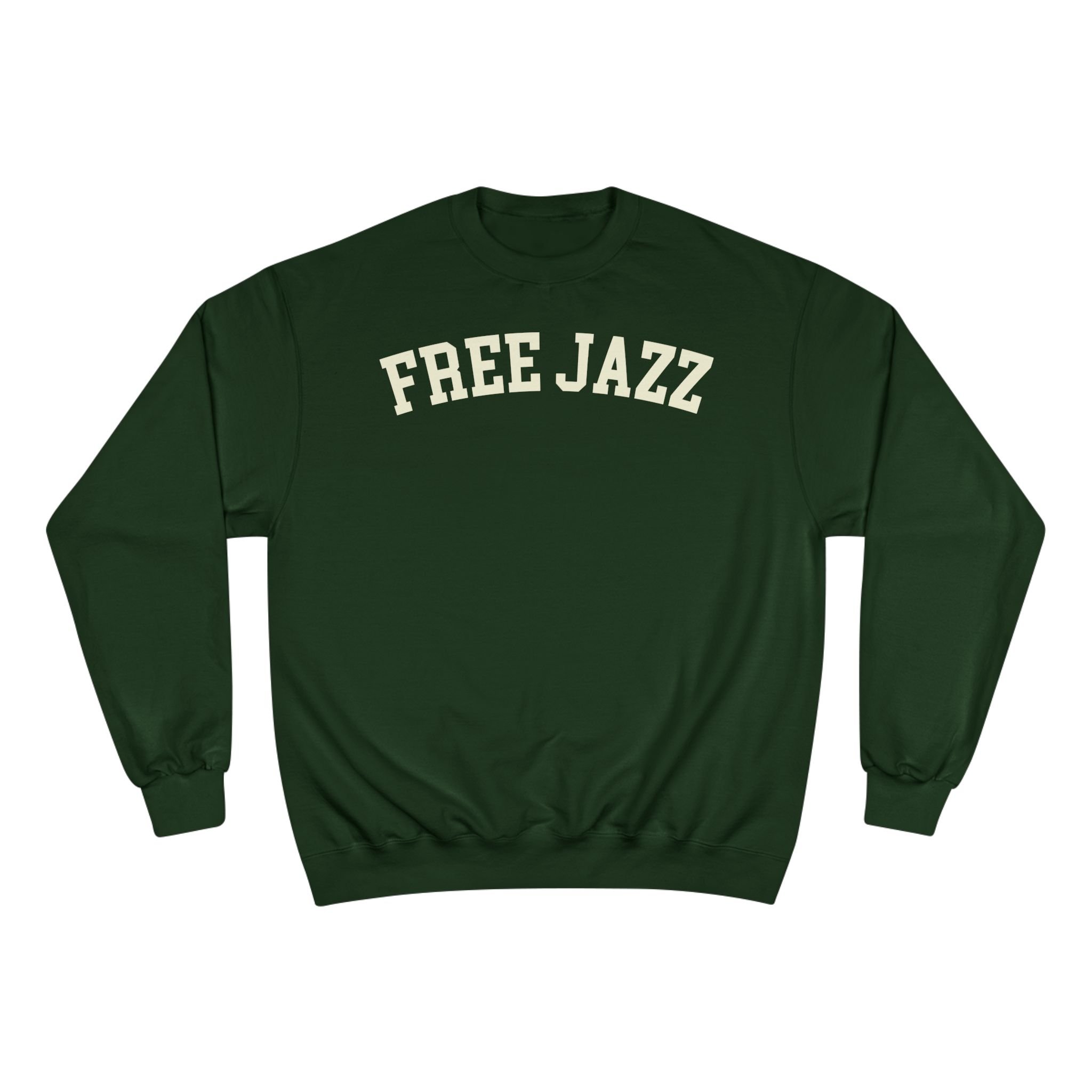 Green Free Jazz crewneck sweatshirt.