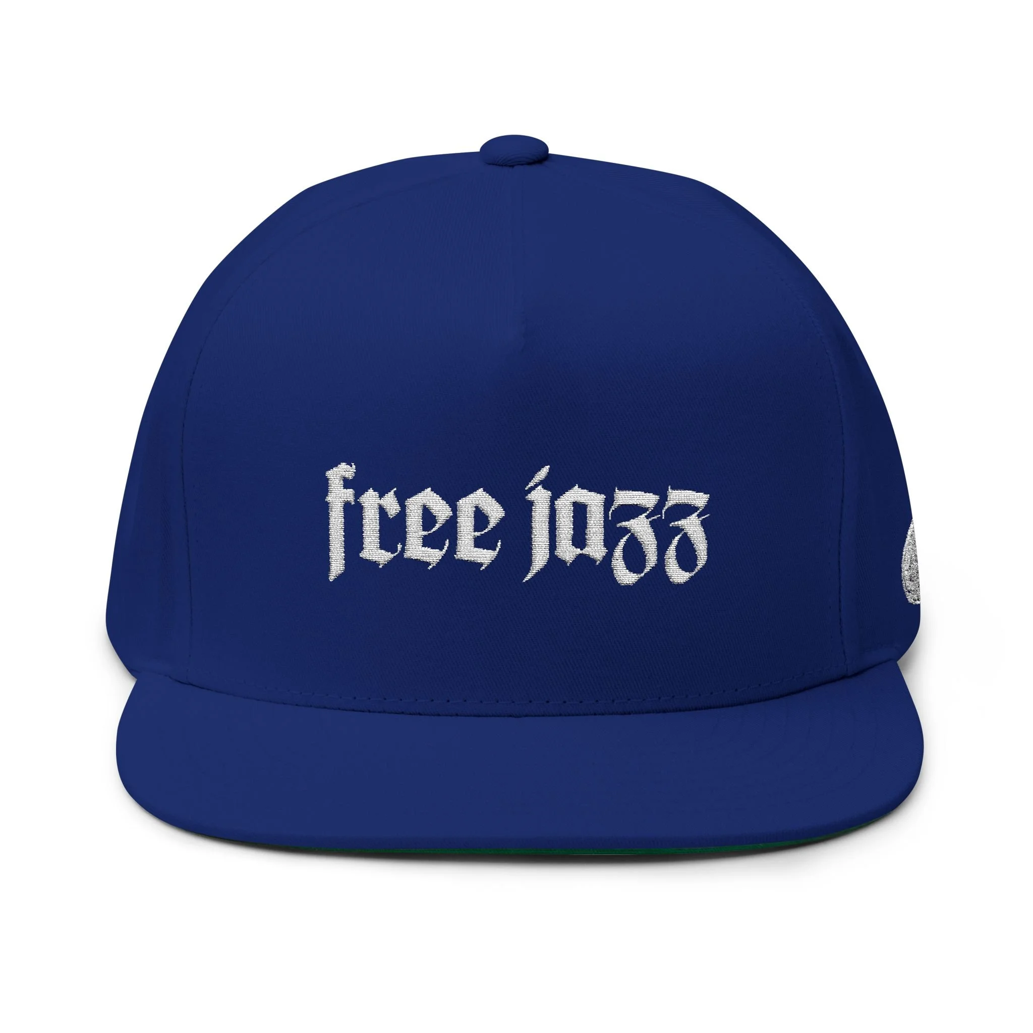 Blue embroidered Free Jazz snapback.