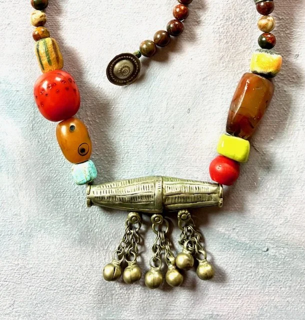 Vintage Tassel Bead Necklace