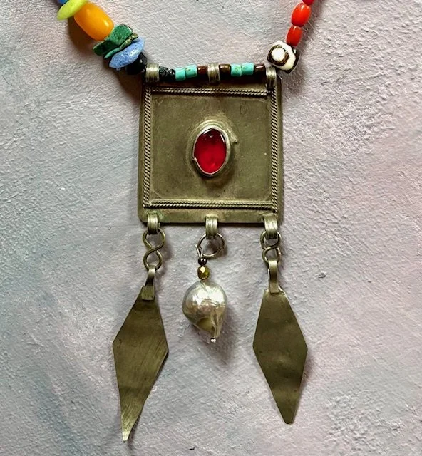 Flamboyant  Meets Minimalist Necklace