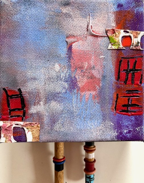 Hints of Asia Mixed Media Wall Art