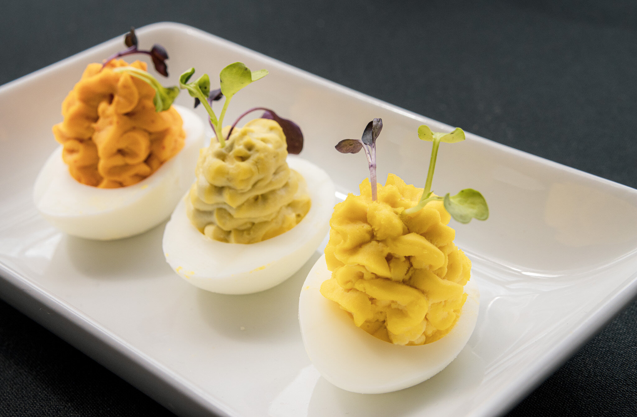 Deviled Egg Flight
guacamole, siracha lime,
traditional 
Open tonight 5pm - 10pm